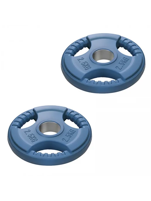 Voitto Диск обрезиненный с 3-мя хватами V-305 10 кг (d51), 2,5 кг, 2 шт