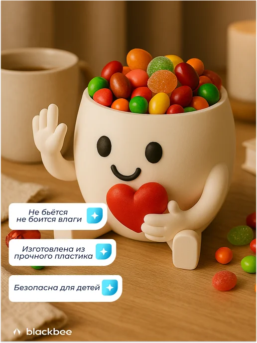Blackbee Конфетница декоративная человечек, вариант, фото 3