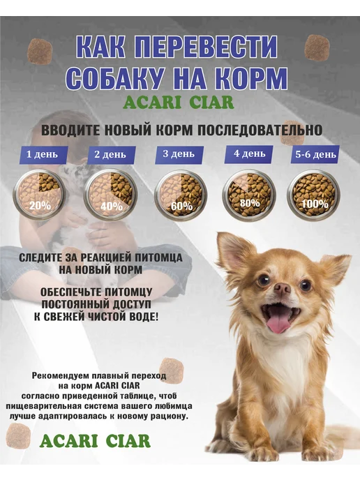 Сухой корм acari ciar Aurora Lite для собак, телятина, 1 кг, фото 2