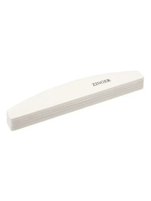 ZINGER (Зингер) Пилка полуовал Bridge zo-UT-402D 100-180 белая 5 шт, 5 шт