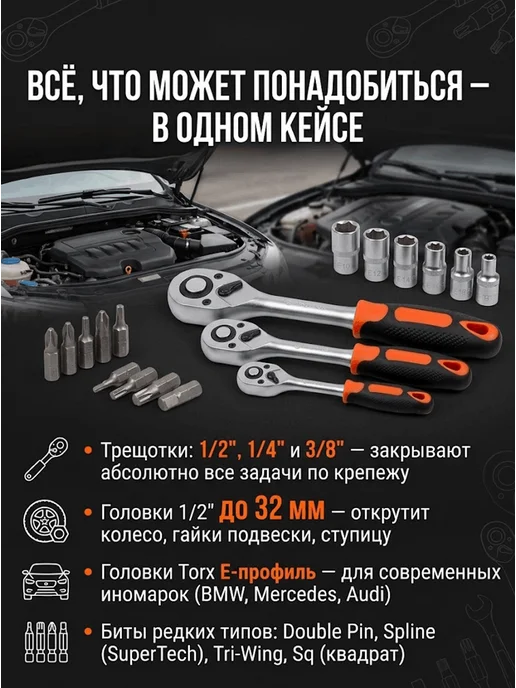 Набор инструментов для дома мужской в чемодане — фото 2