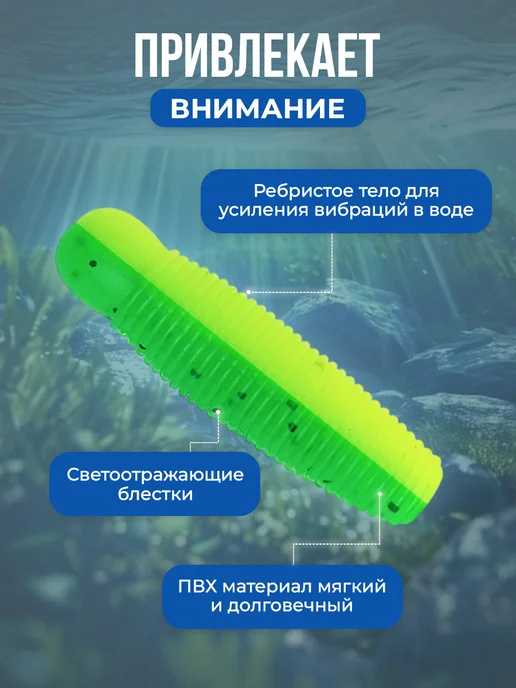 Нет бренда Мягкая приманка Salt Worm, личинка куколки пчелы 5 см, 10 шт, 10 шт, фото 2