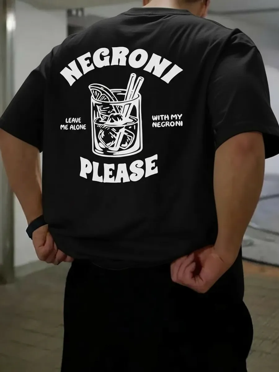 Футболка плотная с принтом Negroni pinterest
