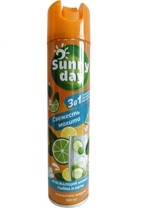 Sunny Day Освежитель воздуха Освежающий мохито, 300 мл, 300 мл, фото 2