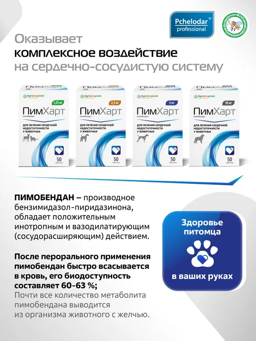 Пчелодар ПимХарт 5 мг таблетки для лечение сердечной недостаточности…, 10 мл, фото 2
