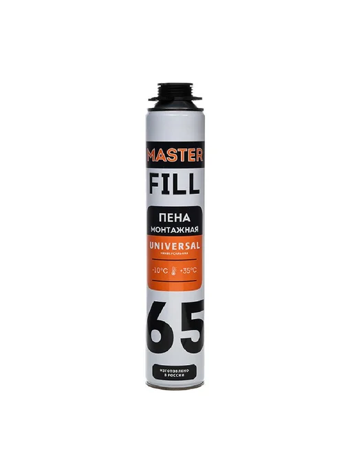MASTERFILL Пена монтажная проф. 850мл всесезонная -10°С 65л, 850 мл, 65 л, фото 2