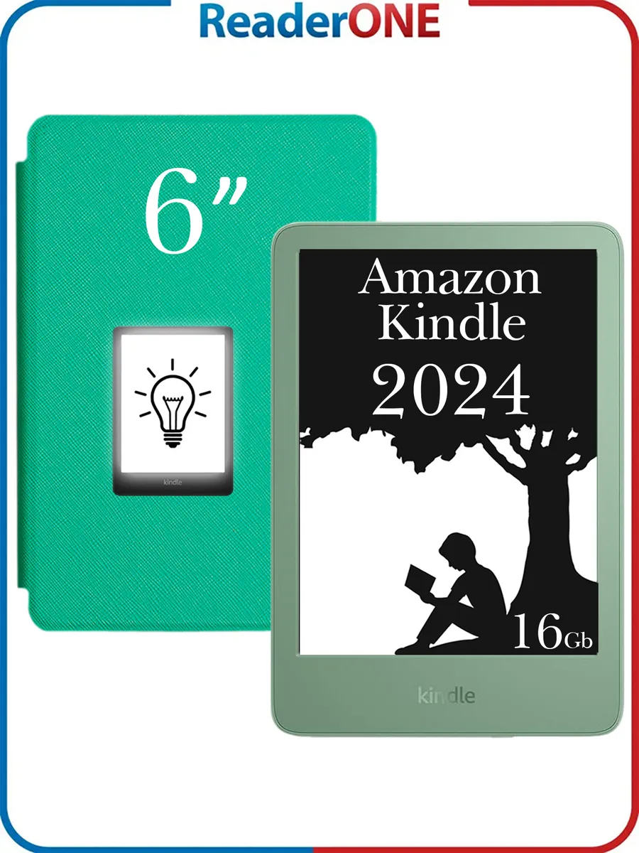 Kindle 11 2024 16Gb (6") SO Matcha с чехлом R-ON