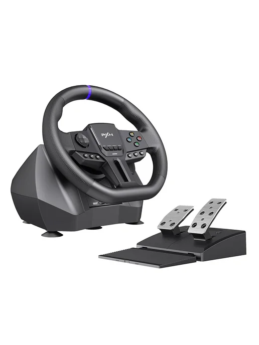 PXN Игровое рулевое колесо V900 Gen2 Двойной вибродвигатель, черный, фото 8