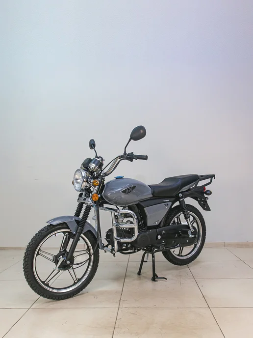 ТЕХНОМОТОРФ Мопед VMC RIVA-II RX 49 (125), grey, бензиновый, серый, фото 3