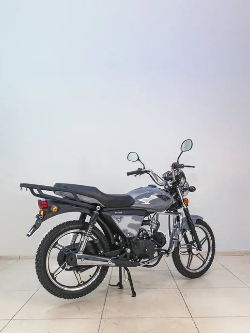 ТЕХНОМОТОРФ Мопед VMC RIVA-II RX 49 (125), grey, бензиновый, серый, фото 7