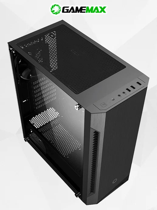 GAMEMAX Корпус для ПК Fortres, черный, фото 3