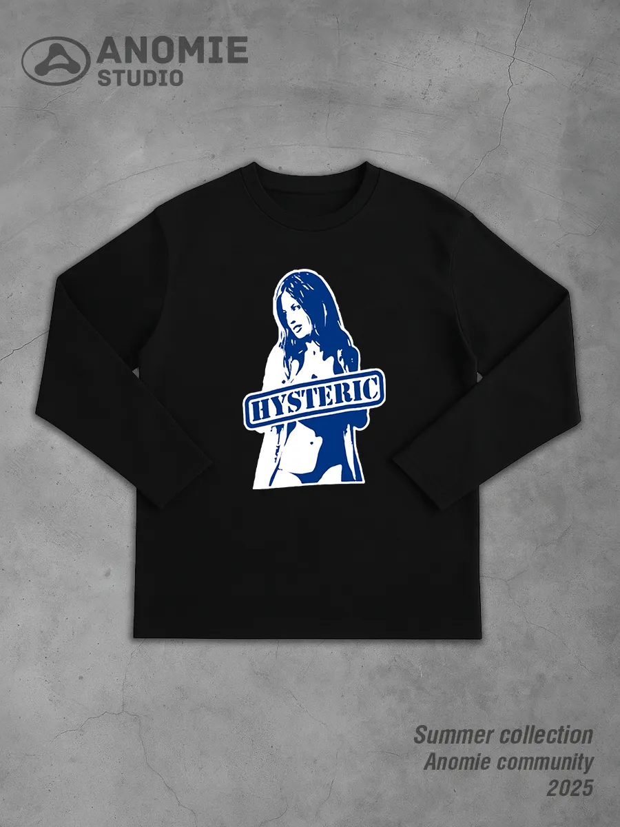 Лонгслив оверсайз с принтом y2k Hysteric Glamour