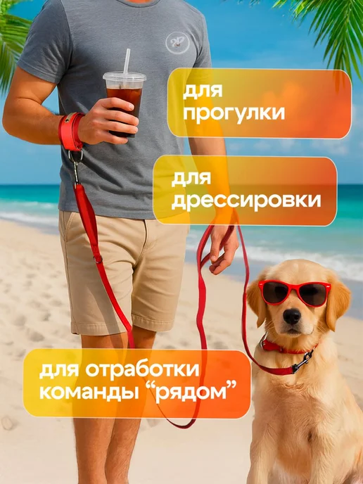 Silver Pets Браслет на руку HF с поводком для собак 2м, 2 м, фото 2