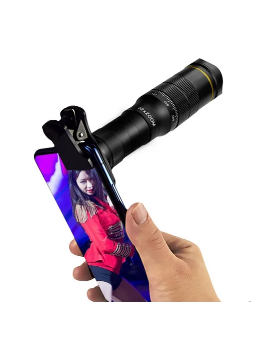 Объектив 10-300x Zoom для смартфона 4K HD, Телеобъектив 32x мобильного телефона, фото 3