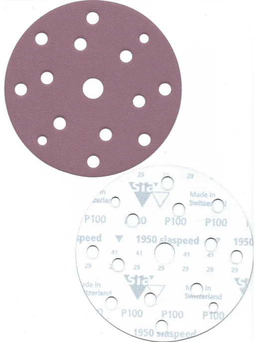 Sia Abrasives Шлифовальные круги на липучке 150 мм, Р320, 15 отв, 5 шт, 5 шт, фото 2