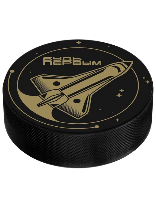 Sima-land Шайба хоккейная Winter Star, детская, d=6 см, черный, фото 4