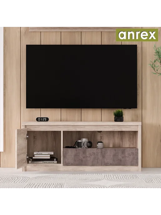 ANREX Тумба под ТВ Jazz 1D1SN 126, бежевый, фото 3