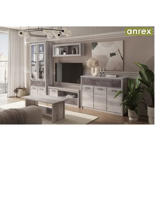 ANREX Тумба под ТВ Jazz 1D1SN 126, бежевый, фото 5