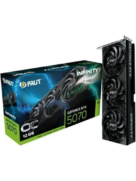 Palit Видеокарта Nvidia Infinity 3 GeForce RTX 5070 12GB 3FAN, 12 ГБ, фото 6