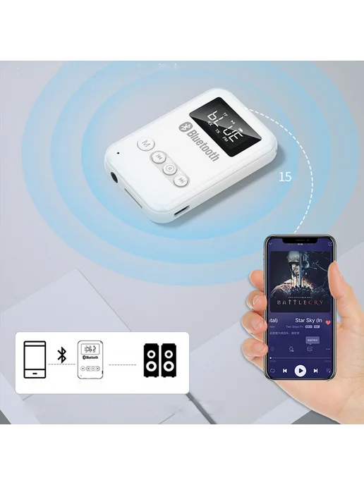 Bluetooth 5 0 Передатчик Usb Aux Аудио Адаптер 2 В 1, вариант, фото 5