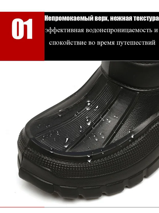 Зимние ботинки【Стиль на шнуровке】, черный, фото 5