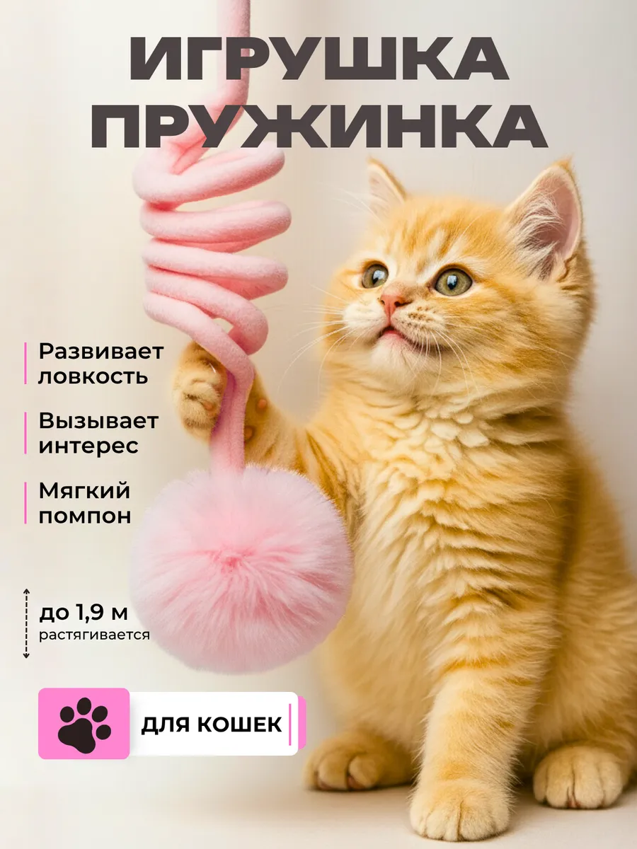 Игрушка для кошек пружинка