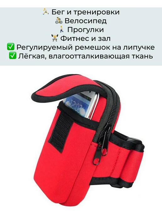 wax-store Сумка-чехол на руку спортивная, голубой, голубой, фото 4
