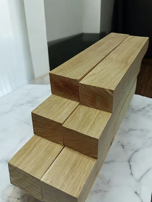 Дуб обработанный бруски 50х6 5х5 см 2 шт, 50x6, 6 шт, фото 3