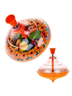 KlubShop Игрушка Юла прозрачная "Колобок", МИКС