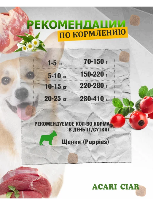 Сухой корм acari ciar Сукам Период для собак, щенки, 3,6 кг, фото 3