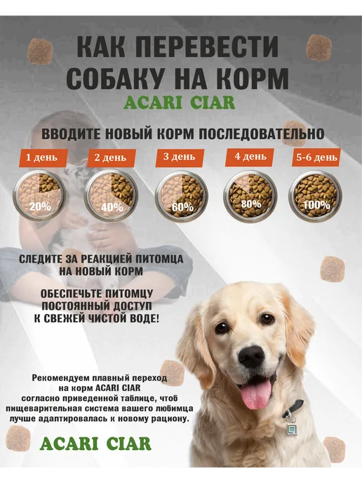 Сухой корм acari ciar для собак, щенки, телятина, ягненок, 6,6 кг, фото 2
