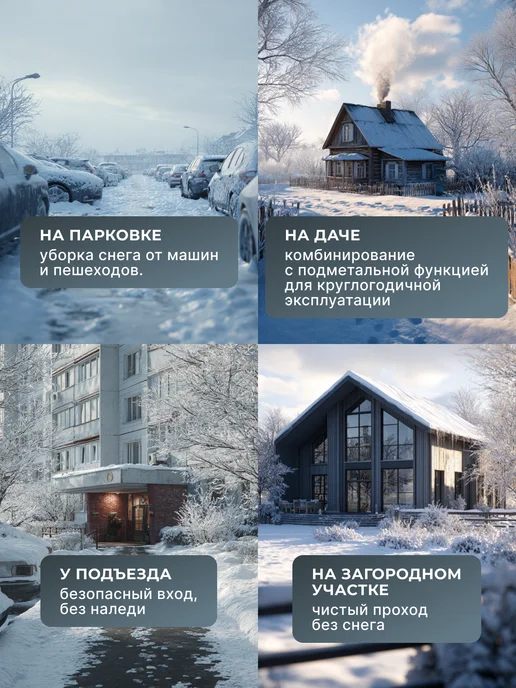 Насадка-снегоуборщик для подметальной машины SGC 4100S — фото 4