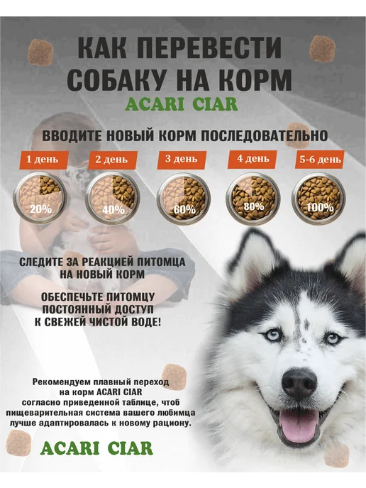 Сухой корм acari ciar Теленок Индей… для собак, щенки, 15,2 кг, фото 2