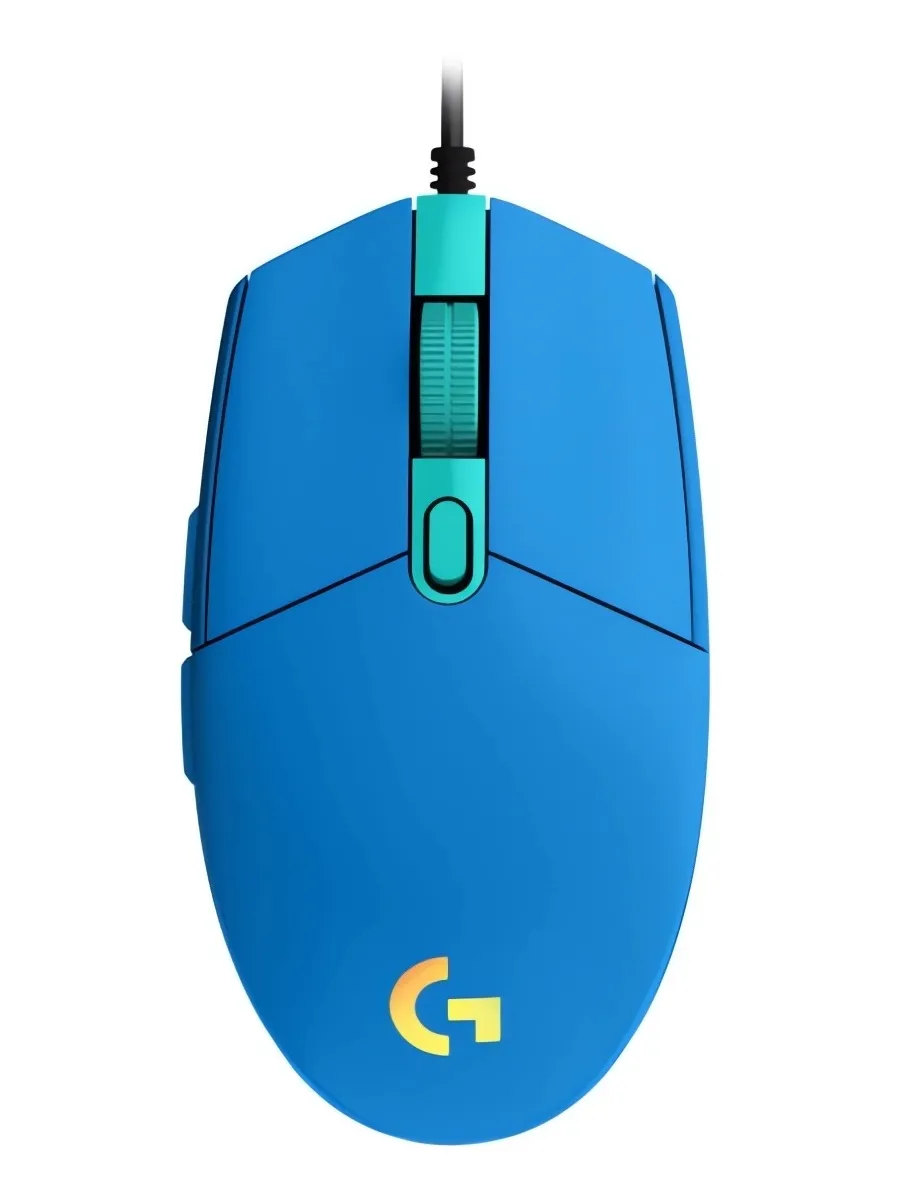 LOGITECH Проводная мышь G102 LightSync Blue (910-005810)