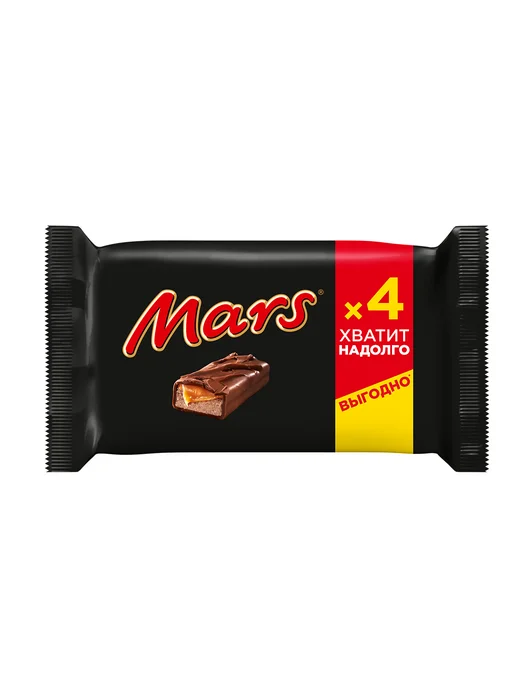 Mars Батончик шоколадный (40.5г х 4шт), 162г, 40,5 г, 4 шт