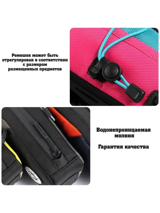 Сумка для велосипеда на раму, голубой, фото 6
