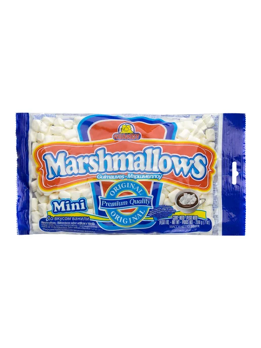 Guandy Маршмеллоу Classic мини белый ванильный, 200г, 200 г