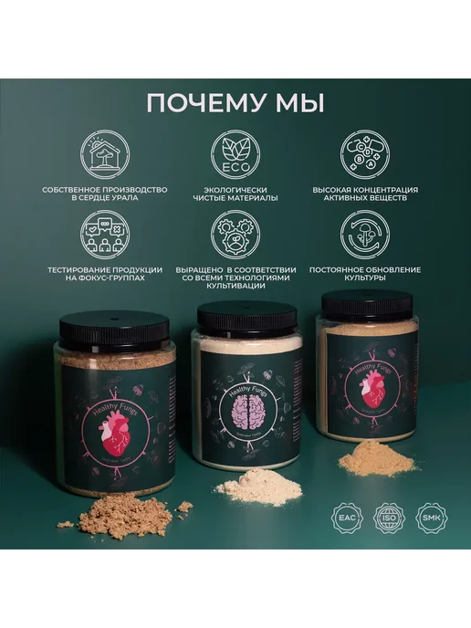 Здоровые Грибы Гриб ежовик гребенчатый мицелий молотый 300гр, 500 г, фото 2