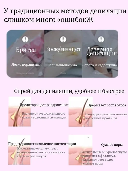 LYDIMOON Мусс для депиляции, для интимной зоны и лица, вариант, фото 7