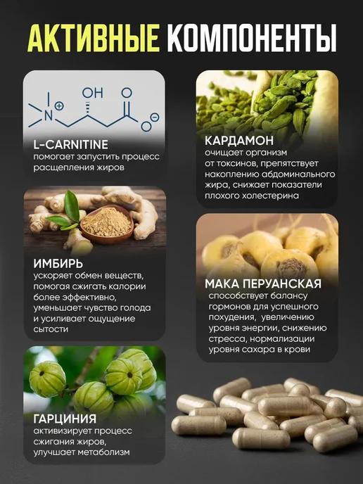 slimEX Жиросжигатель А1-carnitine таблетки для похудения, вариант, фото 5