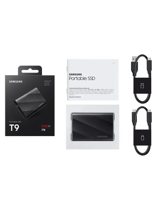 Samsung Внешний SSD диск T9 USB-C 3.2 Gen 2 2TB черный, 1 ТБ, фото 5