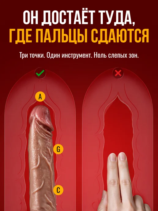 XXLove Вибратор реалистичный с пультом и нагревом 17 см, бежевый, фото 8