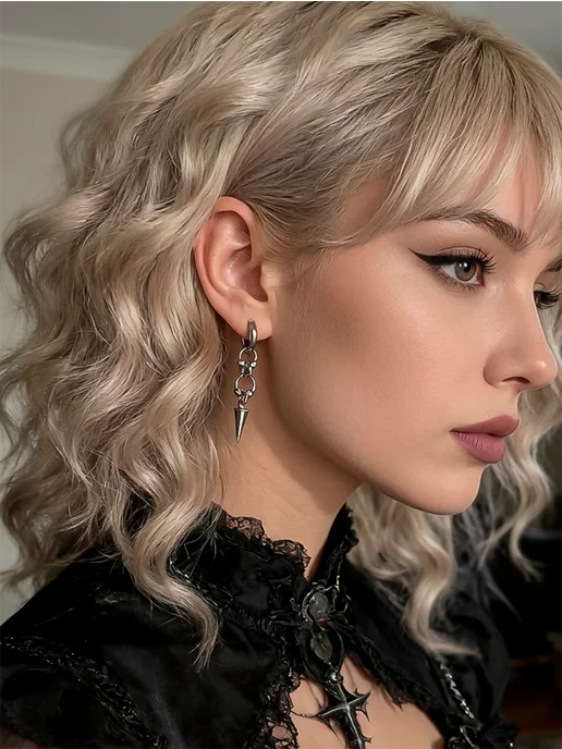 DESIGNER JEWERLY Моносерьга, серёжка одиночная конго пирсинг 1 шт, Серьги с шипами y2k, фото 3