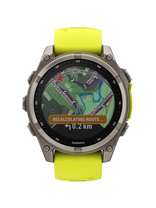 Garmin Смарт-часы Fenix 8 Solar Sapphire Titanium Amp Silicone, титан, фото 5
