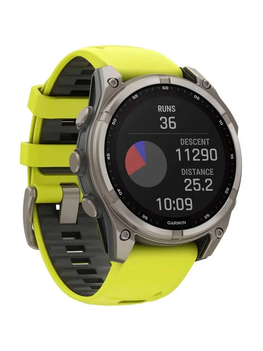 Garmin Смарт-часы Fenix 8 Solar Sapphire Titanium Amp Silicone, титан, фото 6