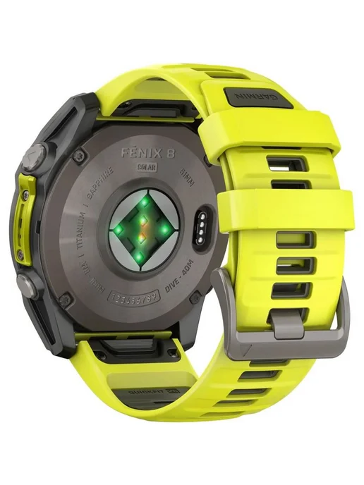 Garmin Смарт-часы Fenix 8 Solar Sapphire Titanium Amp Silicone, титан, фото 7