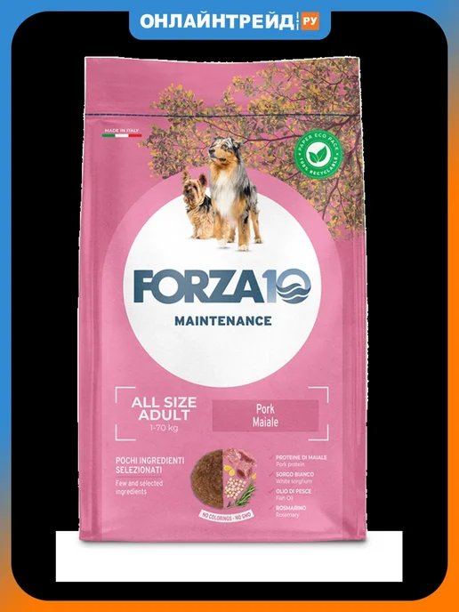 Сухой корм Forza10 для собак, взрослые, свинина, 2 кг