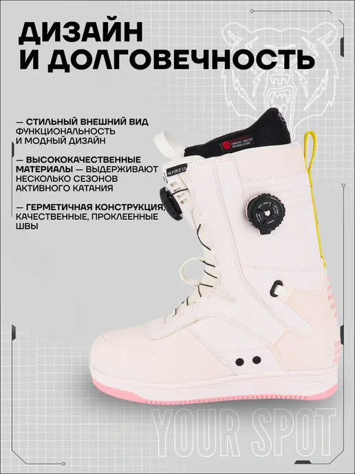 TERRO Ботинки сноубордические TERROR - AIR FORCE, розовый, фото 8