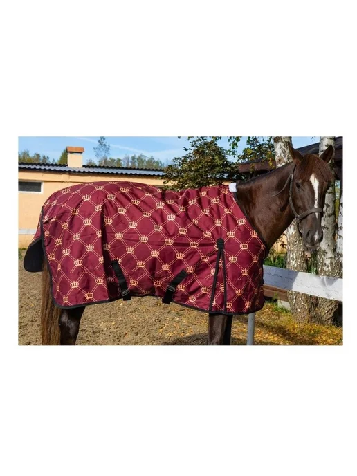 HorsePlanet Дождевая попона CROWN 100grm, красный