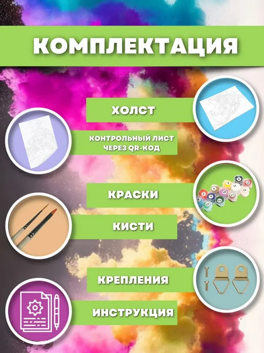 СЧАСТЛИВЫЙ ХУДОЖНИК Картина по номерам Эйфелевая-Башня-Абстракция-Арт, белый, фото 2